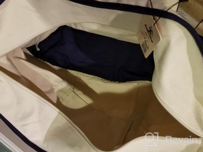 img 1 attached to Get Stylishly Organized With The Extra Large InOne 25 Canvas Zipper Tote Bag - Perfect For Beach, Shopping, And More! review by Chris Kaul