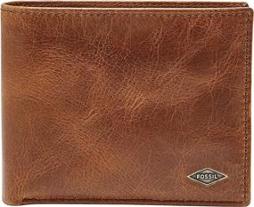 img 4 attached to Fossil Men's Bifold Wallet Black - Ideal Wallet, Card Case & Money Organizer for Men