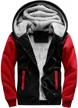 men's heavyweight fleece sherpa lined winter zip up hoodie sweatshirt jacket 1 logo