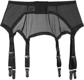 img 4 attached to Michellecmm Womens Suspender Stockings Lingerie Women's Clothing via Lingerie, Sleep & Lounge