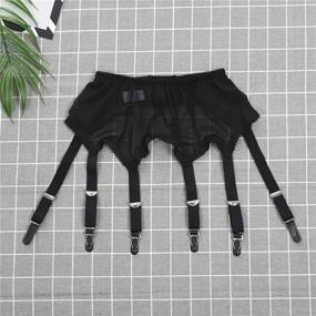 img 3 attached to Michellecmm Womens Suspender Stockings Lingerie Women's Clothing via Lingerie, Sleep & Lounge