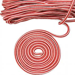 img 3 attached to 150 Ft Pre-Shrunk Perantlb Double Braid Polyester Arborist Climbing Rope - Ideal For Climbing, Fire Rescue, Parachuting, Boat Use, Heat Stabilized And 16-Strand Construction