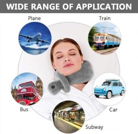 img 2 attached to Experience Instant Neck Relief With Zyyini Travel Vibration Pillow'S Cordless Neck Vertebra Massager And Airplane Wrap Neck Massager