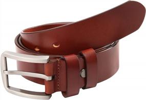 img 2 attached to Men'S Leather Belt 100% Full Grain Solid Genuine 1.5 Inch Width - NO FILLERS By Ledamon