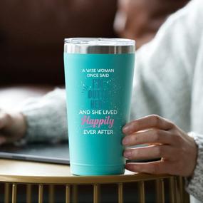 img 1 attached to A Wise Woman Once Said - Funny Going Away Gifts For Women - Stainless Tumbler Coworker Leaving Gifts For Women New Job Good Luck Goodbye Retirement Divorce Moving On Drinking Cup - (16 Oz Mint)