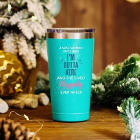 img 3 attached to A Wise Woman Once Said - Funny Going Away Gifts For Women - Stainless Tumbler Coworker Leaving Gifts For Women New Job Good Luck Goodbye Retirement Divorce Moving On Drinking Cup - (16 Oz Mint)