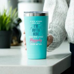 img 2 attached to A Wise Woman Once Said - Funny Going Away Gifts For Women - Stainless Tumbler Coworker Leaving Gifts For Women New Job Good Luck Goodbye Retirement Divorce Moving On Drinking Cup - (16 Oz Mint)