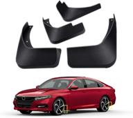 topgril mud flaps kit for 2018-2022 honda accord 10th: high-quality splash guard set – front and rear, 4-pc logo