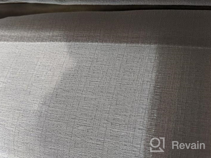 img 1 attached to Melodieux Grey Semi Sheer Curtains 84 Inches Long For Living Room - Linen Look Bedroom Rod Pocket Voile Drapes, 52 By 84 Inch (2 Panels) review by Mark Bishop