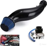 🚗 enhance your honda civic's performance with ptnhz carbon fiber air intake pipe & filter - 92-00 ek eg logo