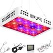 kukuppo 600w full spectrum led grow light with cooling fans and daisy chain for indoor plant veg and flower hydroponics growth logo