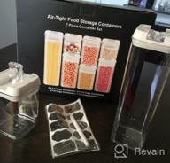 img 1 attached to Organize Your Kitchen With KEOUKE Airtight Food Storage Containers Set-11 PC review by Ethan Carpenter