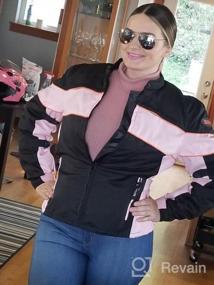 img 4 attached to Ride In Style And Safety With Xelement CF462 Ladies Black And Pink Tri-Tex Motorcycle Jacket