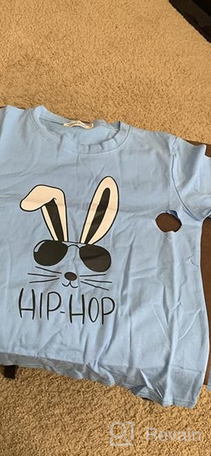 img 1 attached to 🐰 BesserBay Kids' Funny Easter Bunny T-Shirt, Ages 1-10, Perfect for Boys and Girls review by Brian Hazzard