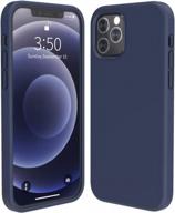 защитный силиконовый чехол для iphone 12/12 pro (6,1 дюйма) — ударопрочный, полностью покрывает корпус, утолщенный дизайн — высококачественный гелевый резиновый материал логотип