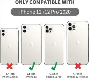 img 3 attached to Защитный силиконовый чехол для IPhone 12/12 Pro (6,1 дюйма) — ударопрочный, полностью покрывает корпус, утолщенный дизайн — высококачественный гелевый резиновый материал