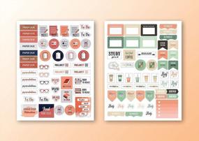 img 3 attached to Student Planner Stickers: 12 Sheets Of College & School Stickers For Nursing, Teacher Essentials & Accessories By Lamare