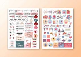 img 1 attached to Student Planner Stickers: 12 Sheets Of College & School Stickers For Nursing, Teacher Essentials & Accessories By Lamare