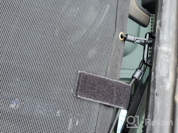 img 1 attached to 2007-2017 Jeep Wrangler JKU 4 Door Sunshade Mesh Top Cover - Durable UV Protection With US Flag Design - Voodonala review by Richard Ahmar