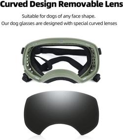 img 2 attached to 🐶 SLDPET Dog Glasses: UV Sunglasses & Windproof Goggles for Large Breed Dogs