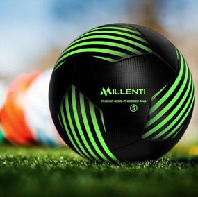 img 1 attached to Score Like A Pro With Millenti'S Bend-It Flicker Soccer Ball - Curve Your Way To Victory With High-Visibility Design