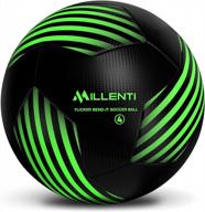 score like a pro with millenti's bend-it flicker soccer ball - curve your way to victory with high-visibility design logo