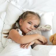 🛏️ deluxe continental bedding goose down toddler pillow - 13x18 size with 550 fill power логотип