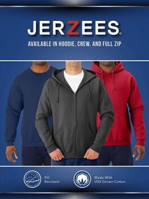 img 1 attached to Men'S NuBlend Fleece Hoodies & Sweatshirts By JERZEES - Perfect For Your Active Lifestyle