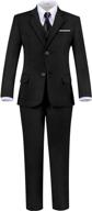 black toddler suits bearer outfit boys' clothing ~ suits & sport coats logo