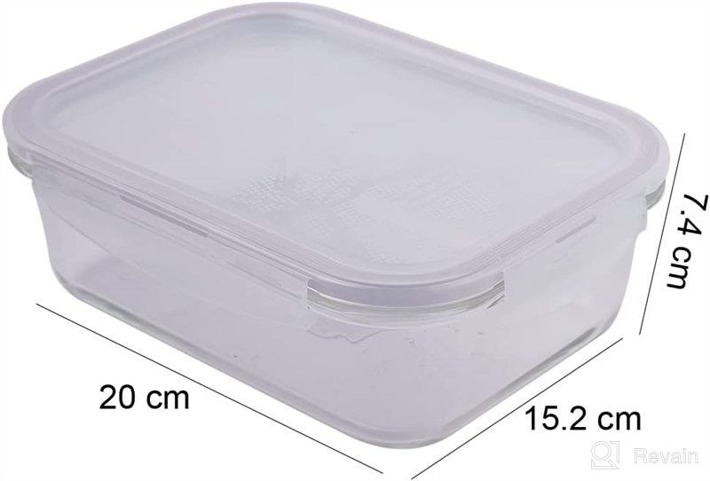 LOCK & LOCK Purely Better Glass Food Storage Container with Lid, 4.23-cup,  Clear