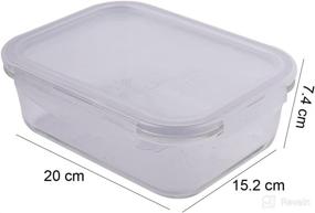 img 3 attached to 🍽️ LocknLock Purely Better Glass Food Storage Container Review: 4.23-cup, Clear with Lid