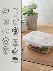 img 2 attached to 🍽️ LocknLock Purely Better Glass Food Storage Container Review: 4.23-cup, Clear with Lid