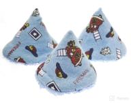 pee-pee teepee firedog blue - mess-free diaper changing essential in a cello bag logo