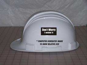 img 1 attached to Dont Worry Welded Helmet Stickers