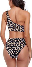 img 1 attached to Byoauo Womens Shoulder Waisted Swimsuit Women's Clothing : Swimsuits & Cover Ups