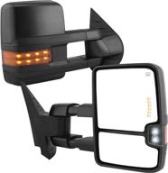 🚗 yitamotor towing mirrors: extendable power heated for 07-14 chevy silverado & gmc sierra логотип