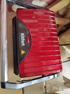 img 2 attached to Sandwich maker Kitfort KT-1609 Panini Maker, red review by Ilona Lele ᠌