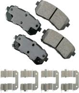 🔵 akebono act1398 proact ultra premium ceramic disc brake pad kit - grey performance upgrade логотип