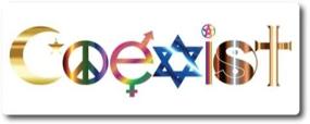 img 3 attached to 🚗 Coexist Magnet Decal - Heavy Duty Automotive Magnet for Car Truck SUV, 3x8 Inches by Magnet Me Up