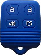 🔑 enhanced protection for ford mustang and lincoln vehicles: kawihen silicone key fob cover - cwtwb1u331 compatible logo