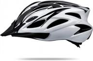 adult men women bicycle helmet with detachable visor, lightweight road cycling adjustable size (l) 22-24 inches logo