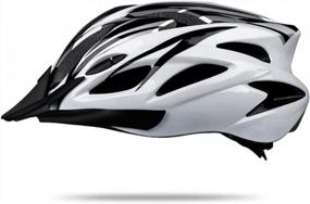 img 4 attached to Adult Men Women Bicycle Helmet With Detachable Visor, Lightweight Road Cycling Adjustable Size (L) 22-24 Inches