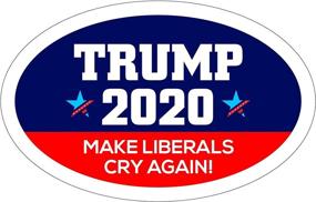 img 1 attached to 🔵 Trump 2020 Oval Car Magnet - Show Your Support and Make Liberals Cry Again with this 5 Pack!