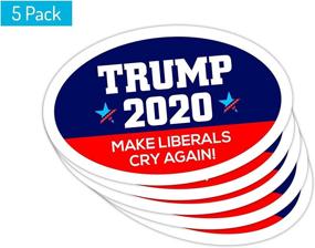 img 2 attached to 🔵 Trump 2020 Oval Car Magnet - Show Your Support and Make Liberals Cry Again with this 5 Pack!