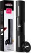 2022 vinabon battery-operated electric wine opener with foil cutter - one-click automatic corkscrew for effortless wine bottle opening. includes wineguide ebook. logo