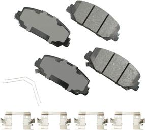 img 1 attached to Akebono ACT1697 ProACT Ultra-Premium Front Brake Pads: Top-rated Performance Upgrade
