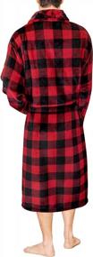 img 3 attached to Men'S Plush Fleece Robe Soft, Warm Spa Bathrobe Shawl Collar - PAVILIA