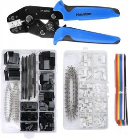 img 4 attached to Complete Hautton Dupont Ratcheting Crimping Tool Kit For Precise D-USB And Dupont Terminal Crimping With 1550 Dupont Connectors And 460 2.54Mm JST-XH Connectors