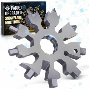 img 4 attached to 20-In-1 PARIGO Snowflake Multi Tool: Perfect Christmas Stocking Stuffers For Dad & Men Women!
