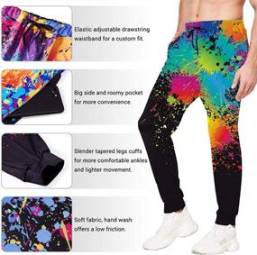 img 3 attached to Belovecol Men Women Joggers Pants 3D Casual Active Sports Sweatpants Trousers